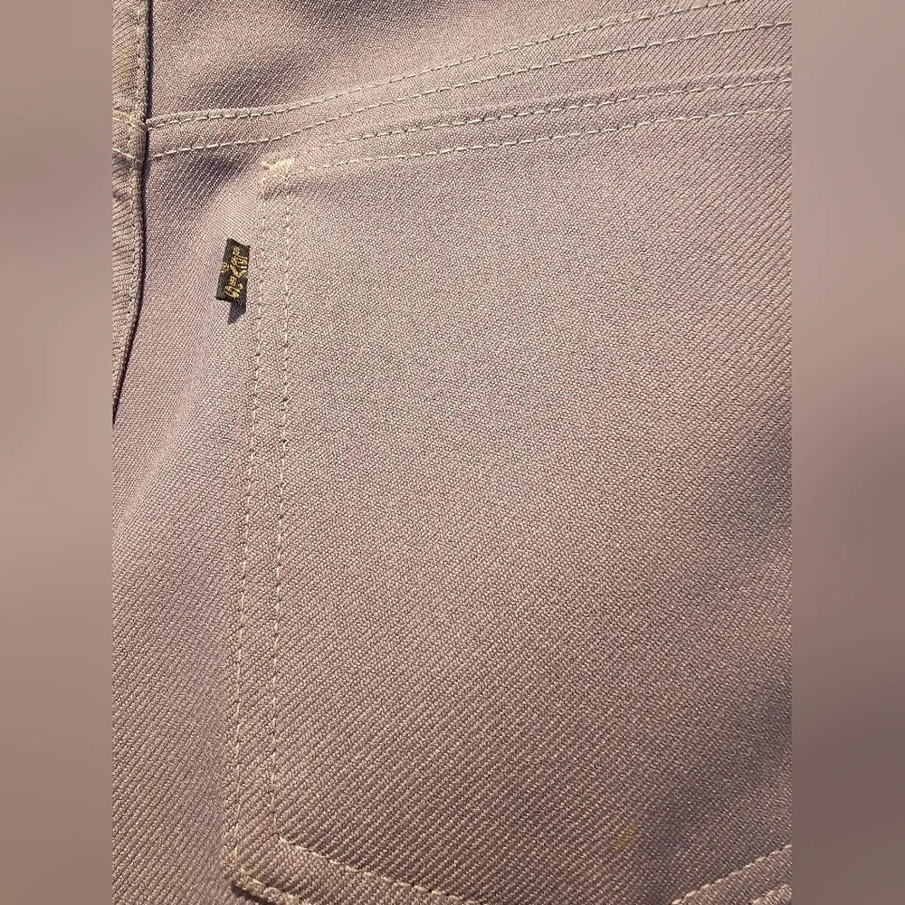 SOLD Levi's Men's Vintage Made In USA •Size 36x30• Brown Flared Trousers Slacks - Picture 9 of 12